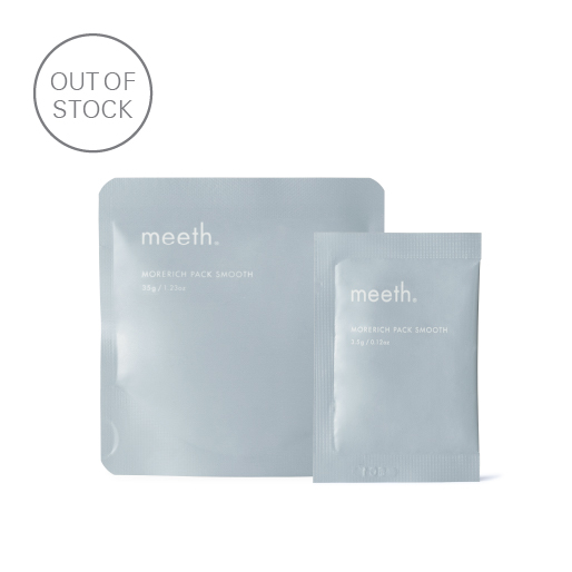 meeth. ミース　モアリッチパック　スムース モアリッチパック スムース 1箱 (7回分)｜meeth｜meeth